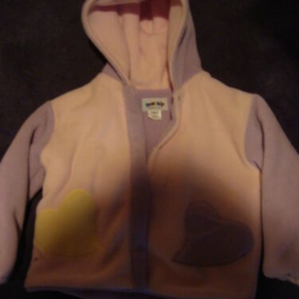 Boogie Baby Pink Fleece Hooded  jacket in a size 4T